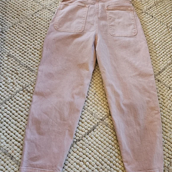 Gap Barrel Khaki High-rise Dusty Pink Women's Jeans Size 4. - Picture 2 of 7